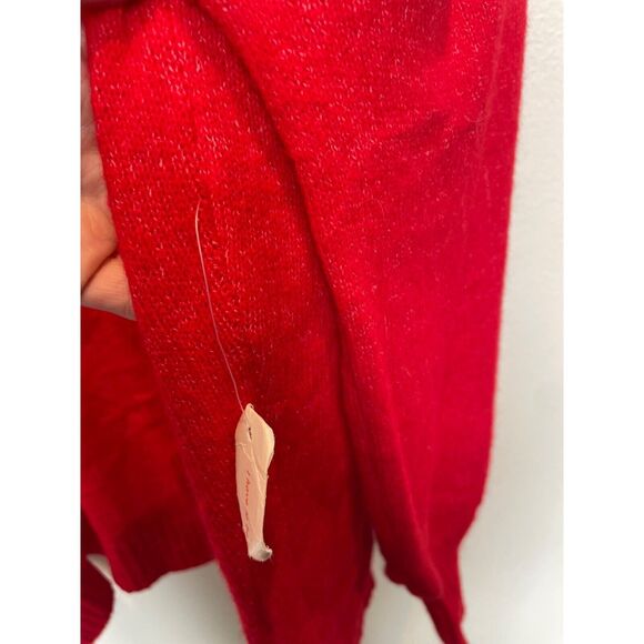 ModCloth Red Mock Neck Pullover Sweater Red Holiday Women's Size 1X NWT - Picture 4 of 5